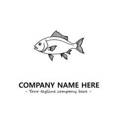Fish logo company design vector illustration