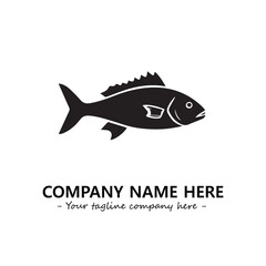 Fish logo company design vector illustration