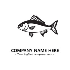Fish logo company design vector illustration
