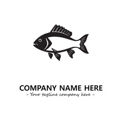 Fish logo company design vector illustration