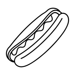 hot dog vector illustration