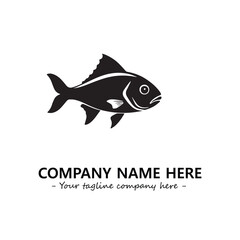 Fish logo company design vector illustration