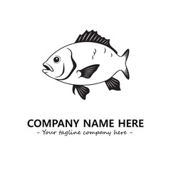 Fish logo company design vector illustration