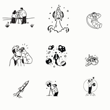 silhouettes of people