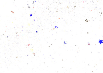 Abstract Background with Colorful Spots and Stars