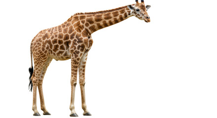 Isolated Giraffe Standing Tall