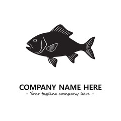 Fish logo company design vector illustration