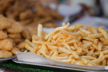 french fries on a plate