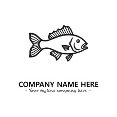 Fish logo company design vector illustration