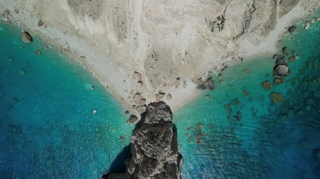 Mizithres - Zakynthos - Grecja - Mizithres to dwie wysepki w południowo-zachodniej części Zakynthos. Nagrane dronem
