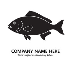 Fish logo company design vector illustration