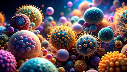virus on the microscope