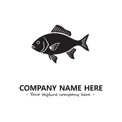 Fish logo company design vector illustration