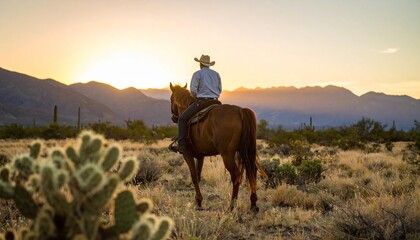 horse in the sunset