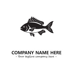 Fish logo company design vector illustration