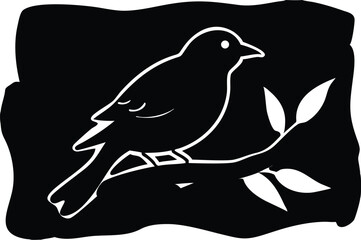 Obraz premium vector illustration of a bird