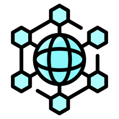 Obraz premium World Blockchain