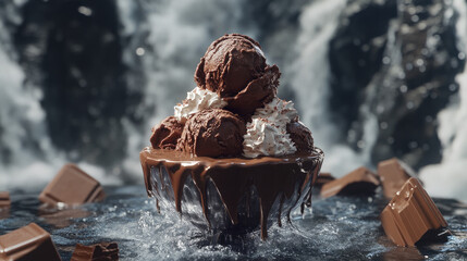 Delicious Chocolate Ice Cream