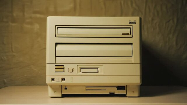 Vintage computer tower.