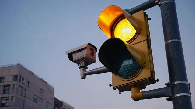 Traffic light with camera.