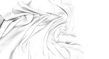 A close-up of a grey fabric with a smooth texture and flowing draping.