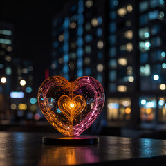 heart shaped candle