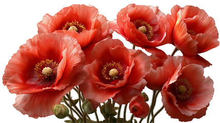 Obraz premium Red Blooming Rose Collection for Wedding and Love Themes