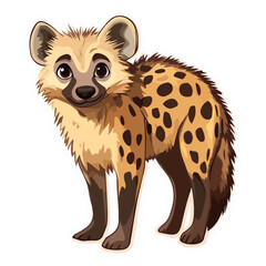 hyena, animal, vector, transparent background, mammal, wildlife, nature, zoo, isolated, canine, predator, breed, safari, wild, symbol