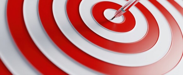 The target symbolizing focus and precision in achieving business success.