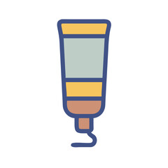 Simple illustration of a tube of cream or lotion