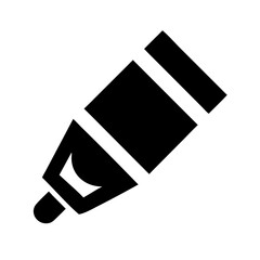 Black highlighter marker icon vector illustration