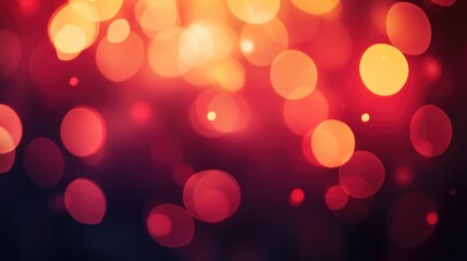 Abstract red bokeh blur background. Sparkling red dust abstract luxury decoration background.