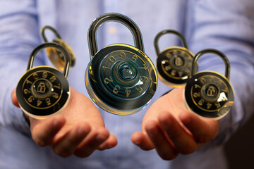 Cybersecurity and data protection.  Safeguard your information with strong passwords and encryption.