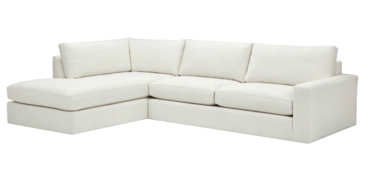Cotton Sectional Sofa Cozy cotton sectional sofa for modern living, PNG on transparent background