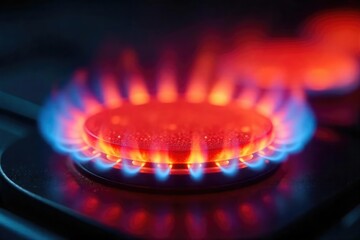 Close-up of a glowing heating element, radiating warmth and energy Perfect for illustrating concepts of thermal energy, efficiency, and heating systems , radiator, oven