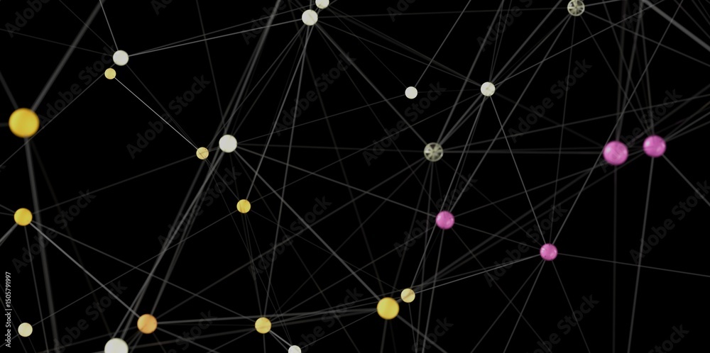 Fototapete abstract background image featuring interconnected nodes and lines, symbolizing network, connection,