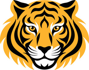 tiger head vector illustration
