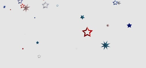Beautiful image of colorful stars perfect for holiday designs.