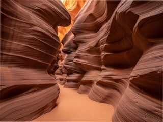 Antelope canyon arizona sandstone walls swirling patterns