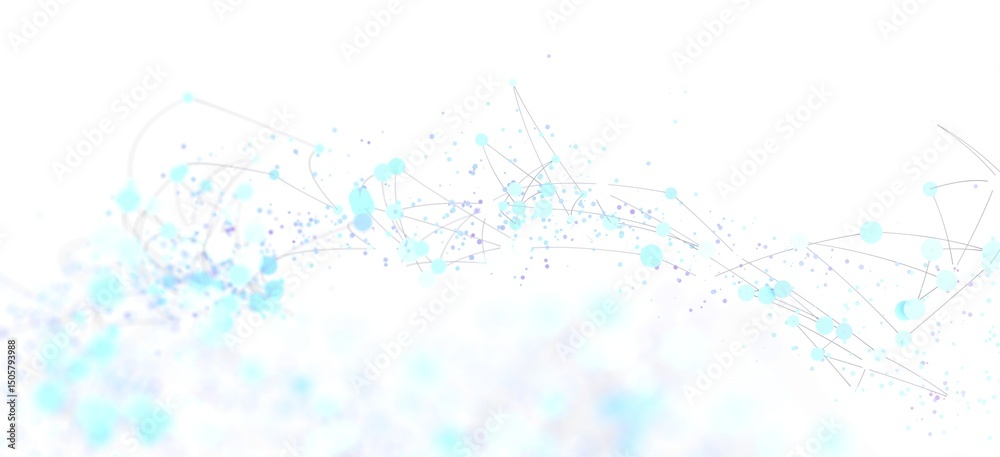 Poster Abstract background with connected dots and lines.  Perfect for technology, network, and connection concepts.