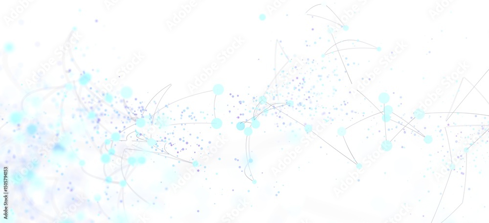 Leinwandbilder abstract background with flowing network connections. ideal for technology, communication, and data 