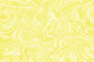 Abstract swirling yellow marble texture background