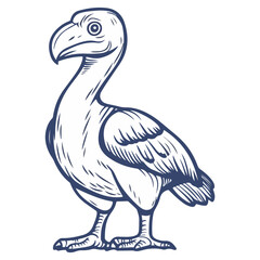 Obraz premium dodo, raphus cucullatus, animal, vector, transparent background, bird, beak, wildlife, feathers, nature, isolated, feather, wild, cute, exotic, colorful