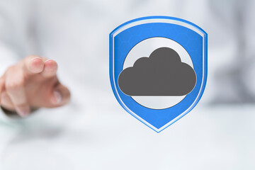 Safeguarding your data with robust cloud security measures.  Ensuring privacy and reliability.