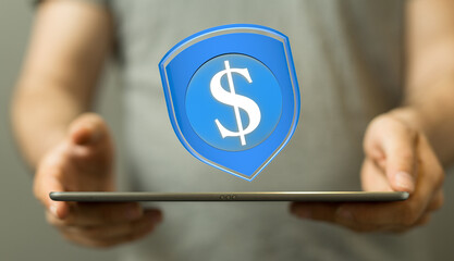 Safeguard your online transactions.  Digital financial security and protection.