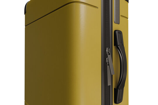 Modern Yellow Hardshell Suitcase 3D Model