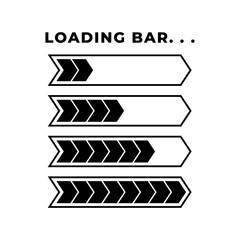 Loading bar. Download progress loader.