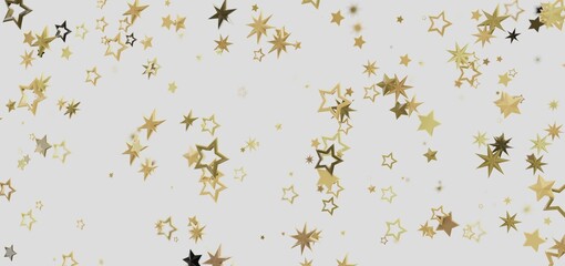 Sparkling gold stars on white. Perfect for holidays, celebrations, and more!