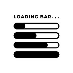 Loading bar. Download progress loader.