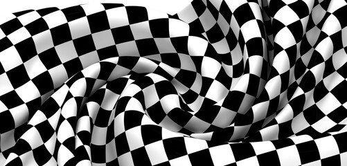 Dramatic checkered flag, perfect for racing, sports, victory, and competition themes.